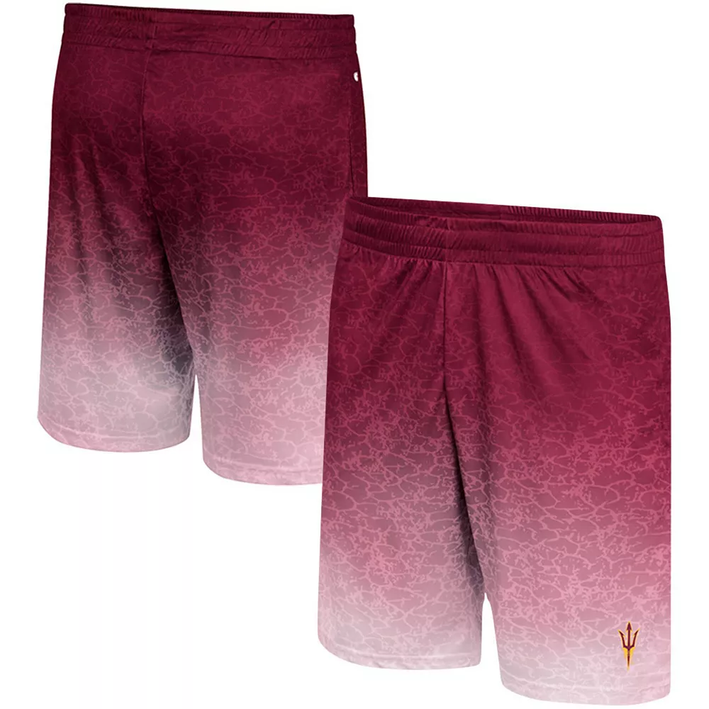 Men's Colosseum Maroon Arizona State Sun Devils Walter Shorts - Image 2