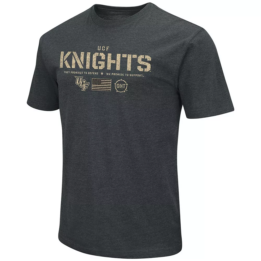 Men's Colosseum Heathered Black UCF Knights OHT Military Appreciation Flag 2.0 T-Shirt - Image 3