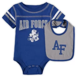 Newborn & Infant Colosseum Royal Air Force Falcons Chocolate Bodysuit & Bib Set