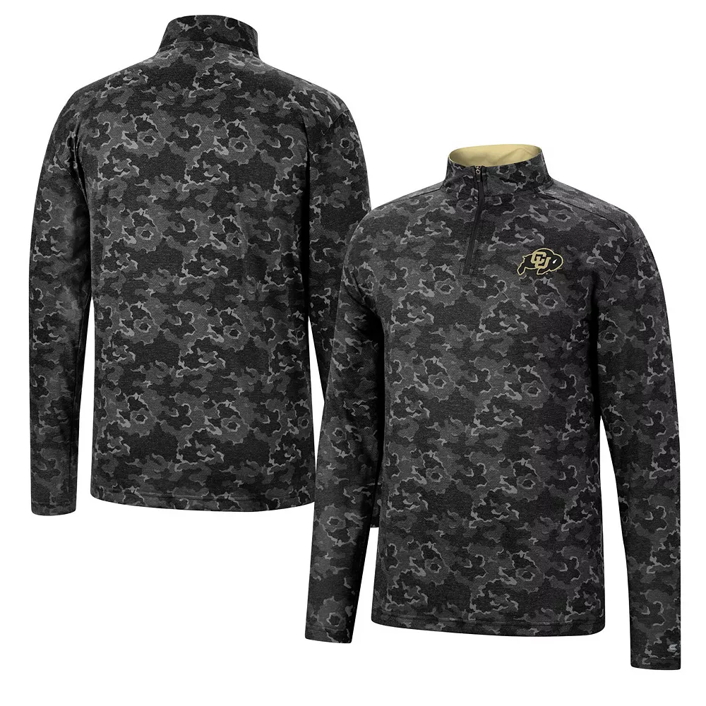 Men's Colosseum Black Colorado Buffaloes Tivo Quarter-Zip Jacket - Image 2