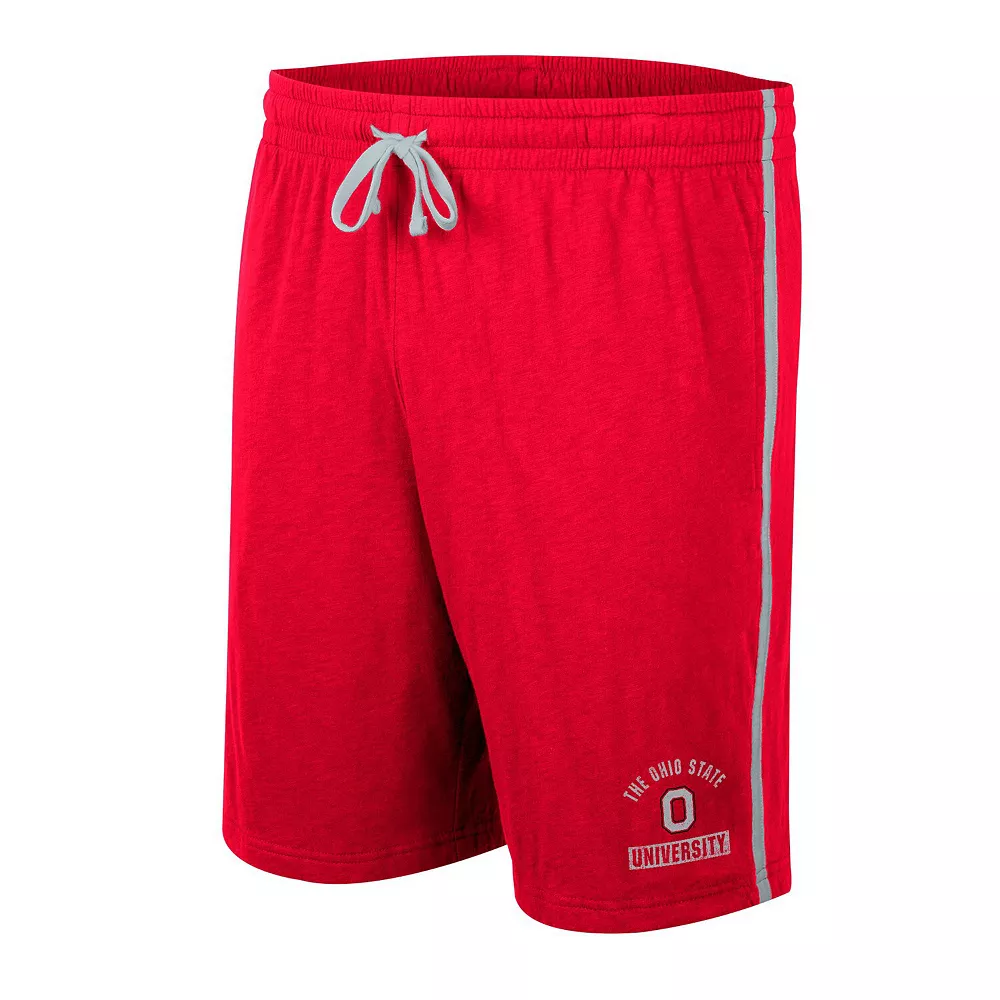 Men's Colosseum Scarlet Ohio State Buckeyes Thunder Slub Shorts - Image 3