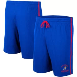 Men's Colosseum Royal Kansas Jayhawks Thunder Slub Shorts