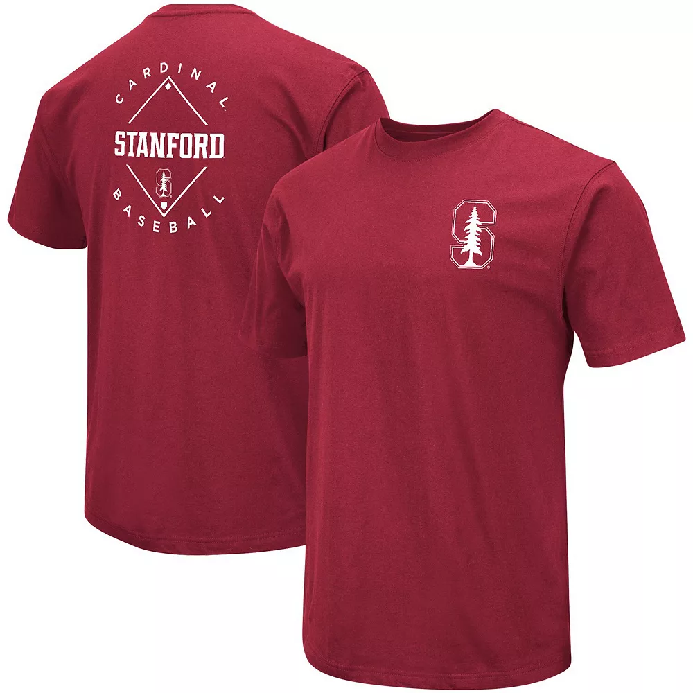 Men's Colosseum Cardinal Stanford Cardinal Baseball On-Deck 2-Hit T-Shirt