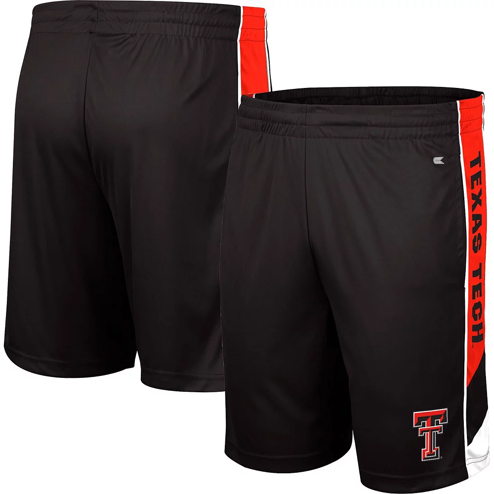 Men's Colosseum Black Texas Tech Red Raiders Pool Time Shorts - Image 2