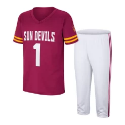 Youth Colosseum Maroon/White Arizona State Sun Devils Football Jersey And Pants Set