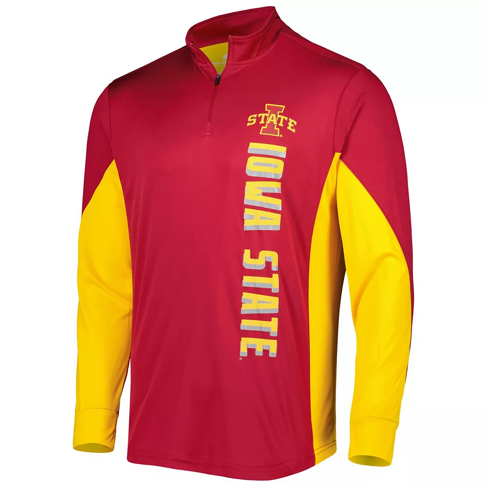 Men's Colosseum Cardinal Iowa State Cyclones Bart Quarter-Zip Windshirt - Image 3