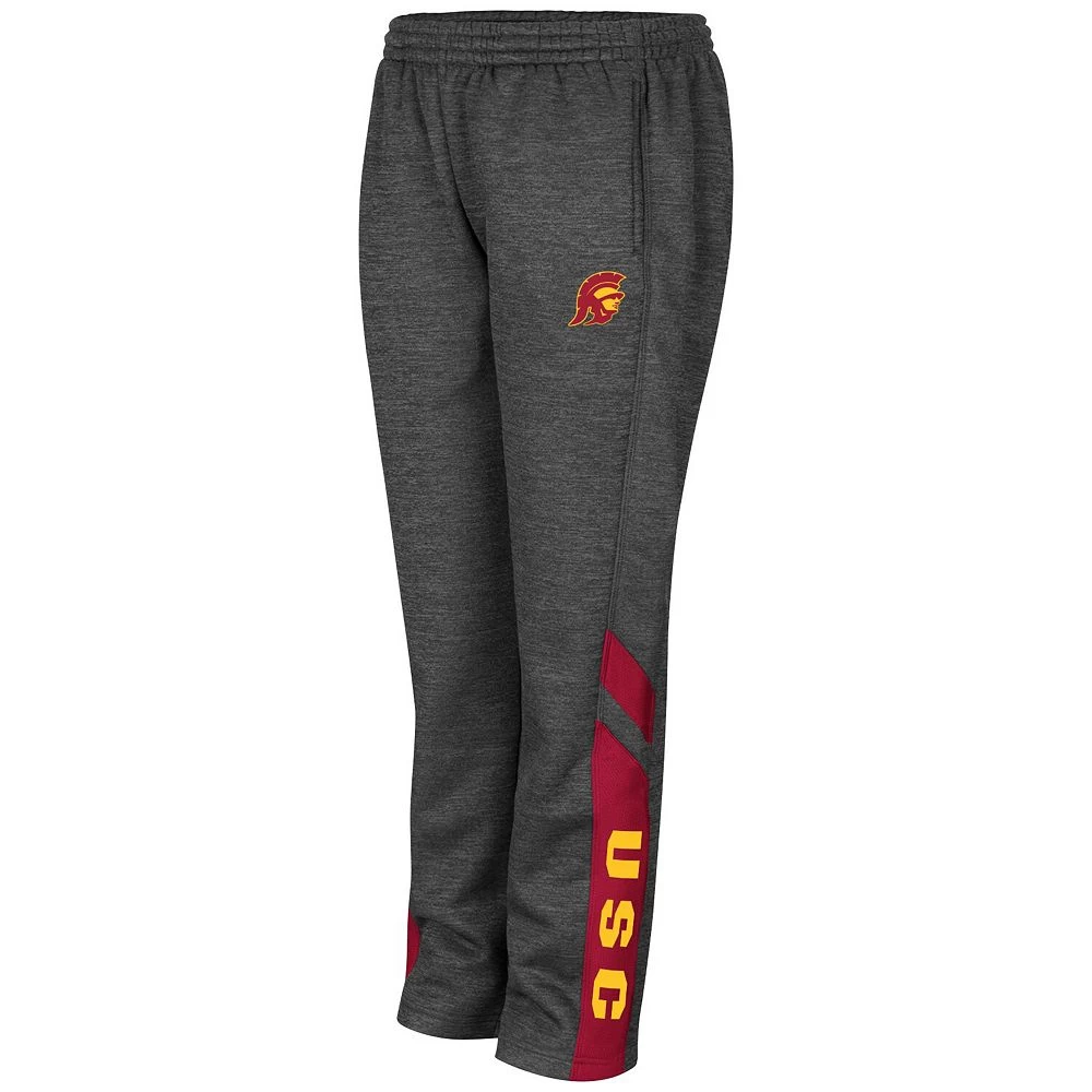 Youth Colosseum Heathered Charcoal USC Trojans Fleece Pants - Image 3