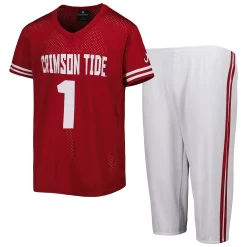 Youth Colosseum Crimson/White Alabama Crimson Tide Football T-Shirt And Pants Set