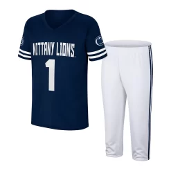 Youth Colosseum Navy/White Penn State Nittany Lions Football Jersey & Pants Set