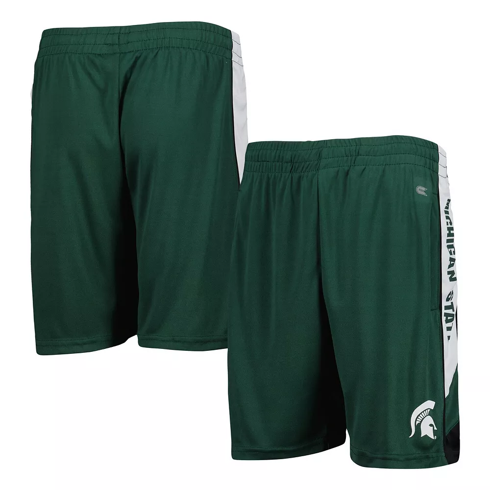 Youth Colosseum Green Michigan State Spartans Pool Side Shorts