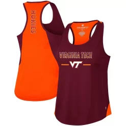 Women's Colosseum Maroon Virginia Tech Hokies Sachs 2-Hit Scoop Neck Racerback Tank Top