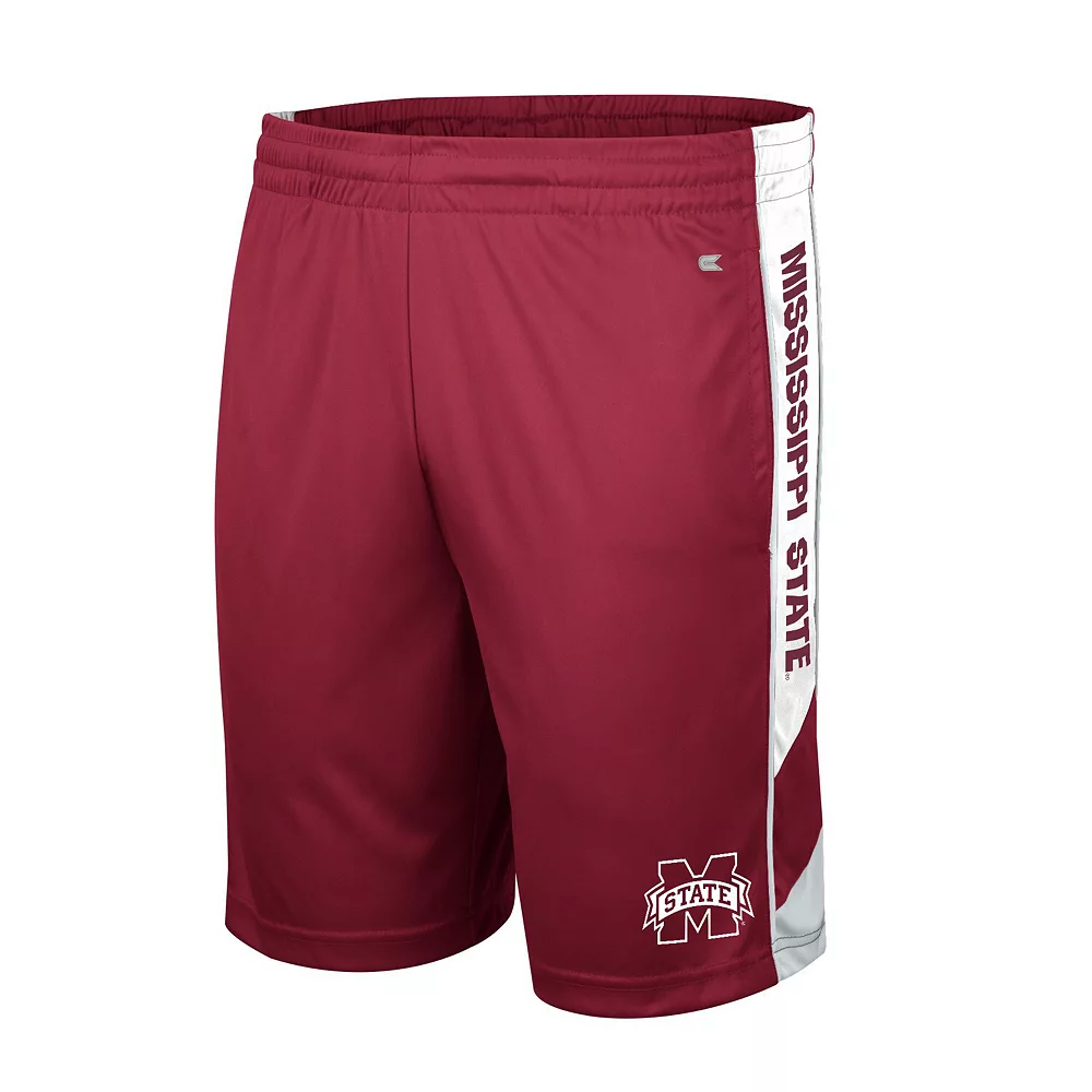Men's Colosseum Maroon Mississippi State Bulldogs Pool Time Shorts - Image 3