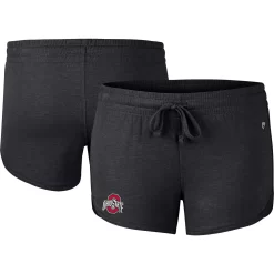 Women's Colosseum Heather Black Ohio State Buckeyes Simone Core Shorts