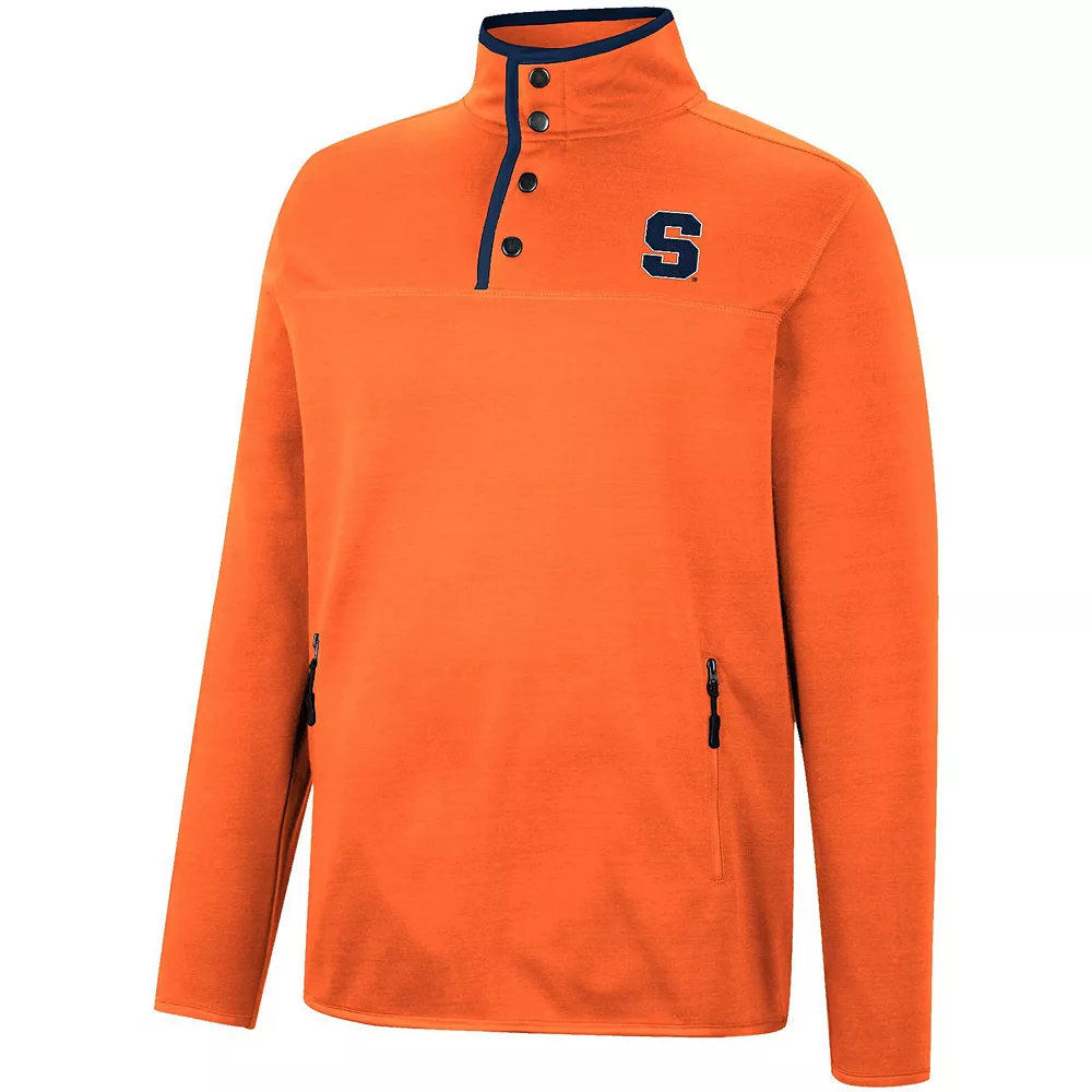 Men's Colosseum Orange Syracuse Orange Rebound Quarter-Snap Jacket - Image 3