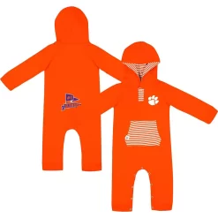 Infant Colosseum Orange Clemson Tigers Whowonkas Raglan Long Sleeve Hoodie Jumper