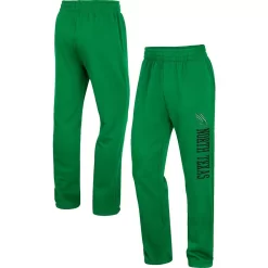 Men's Colosseum Kelly Green North Texas Mean Green Wordmark Pants
