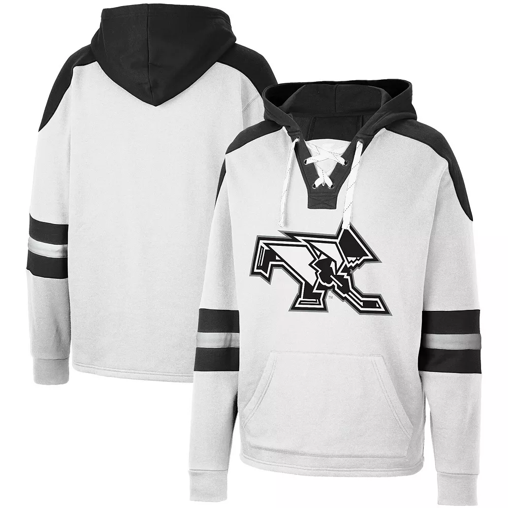 Men's Colosseum White Providence Friars Lace-Up 4.0 Pullover Hoodie - Image 2
