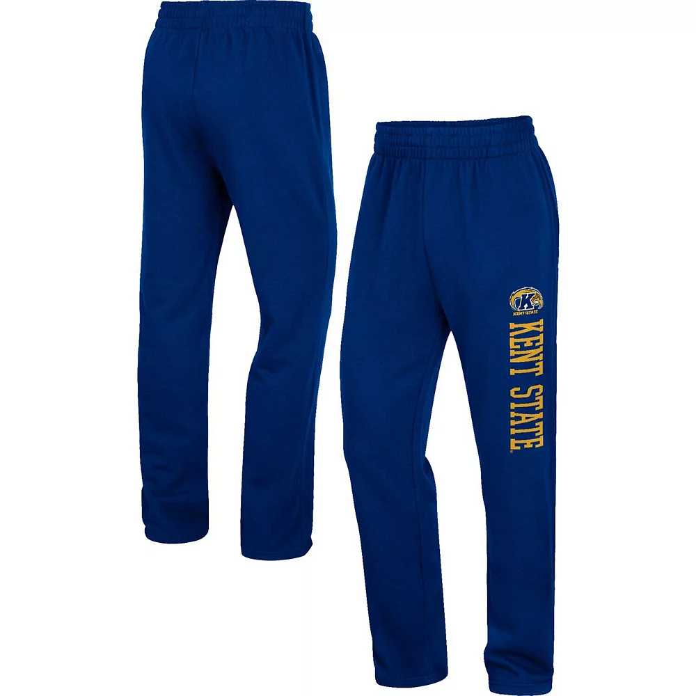 Men's Colosseum Navy Kent State Golden Flashes Wordmark Pants - Image 2