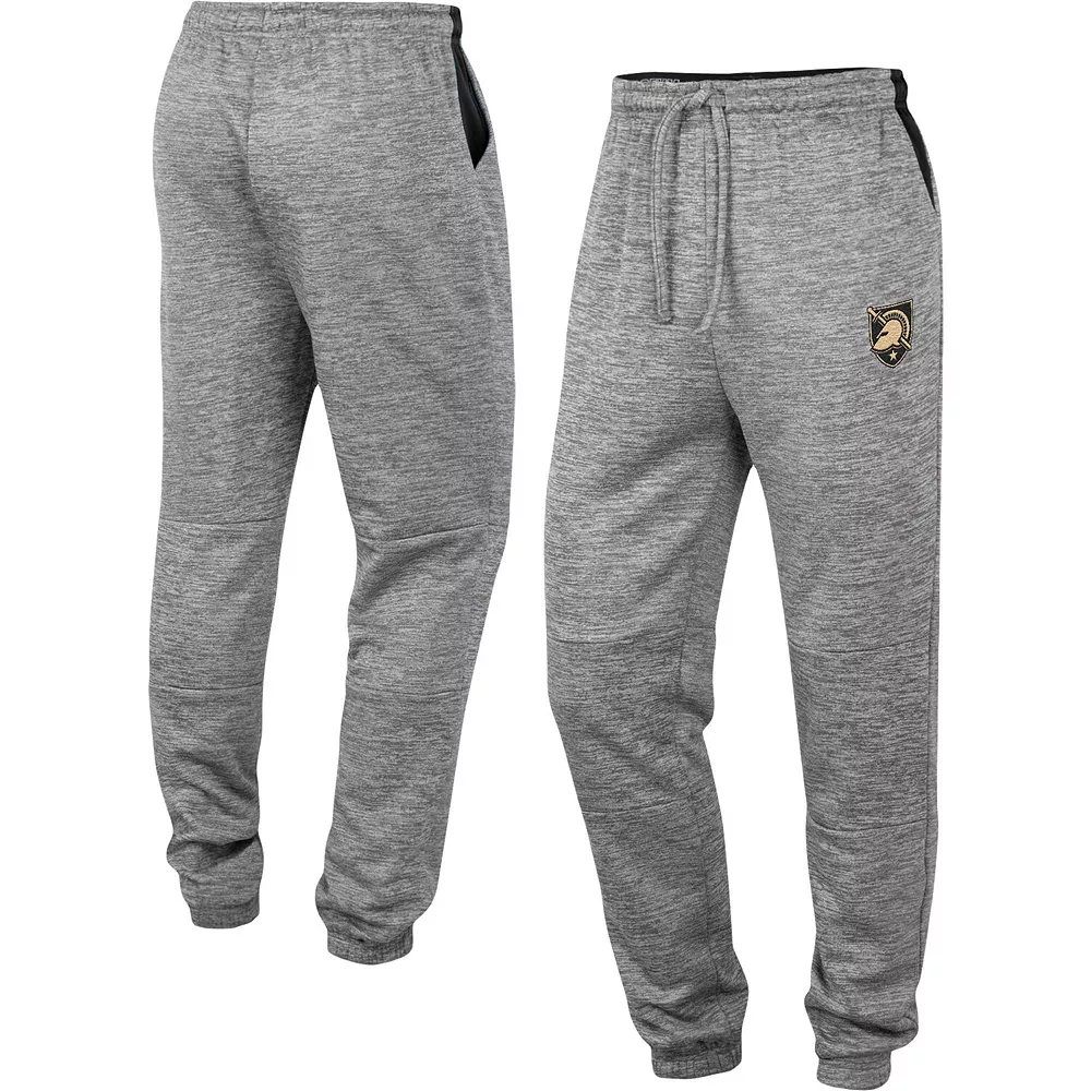 Men's Colosseum Gray Army Black Knights Worlds To Conquer Sweatpants - Image 2
