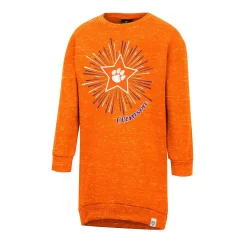 Girls Toddler Colosseum Orange Clemson Tigers Cindy Lou Sweatshirt Dress