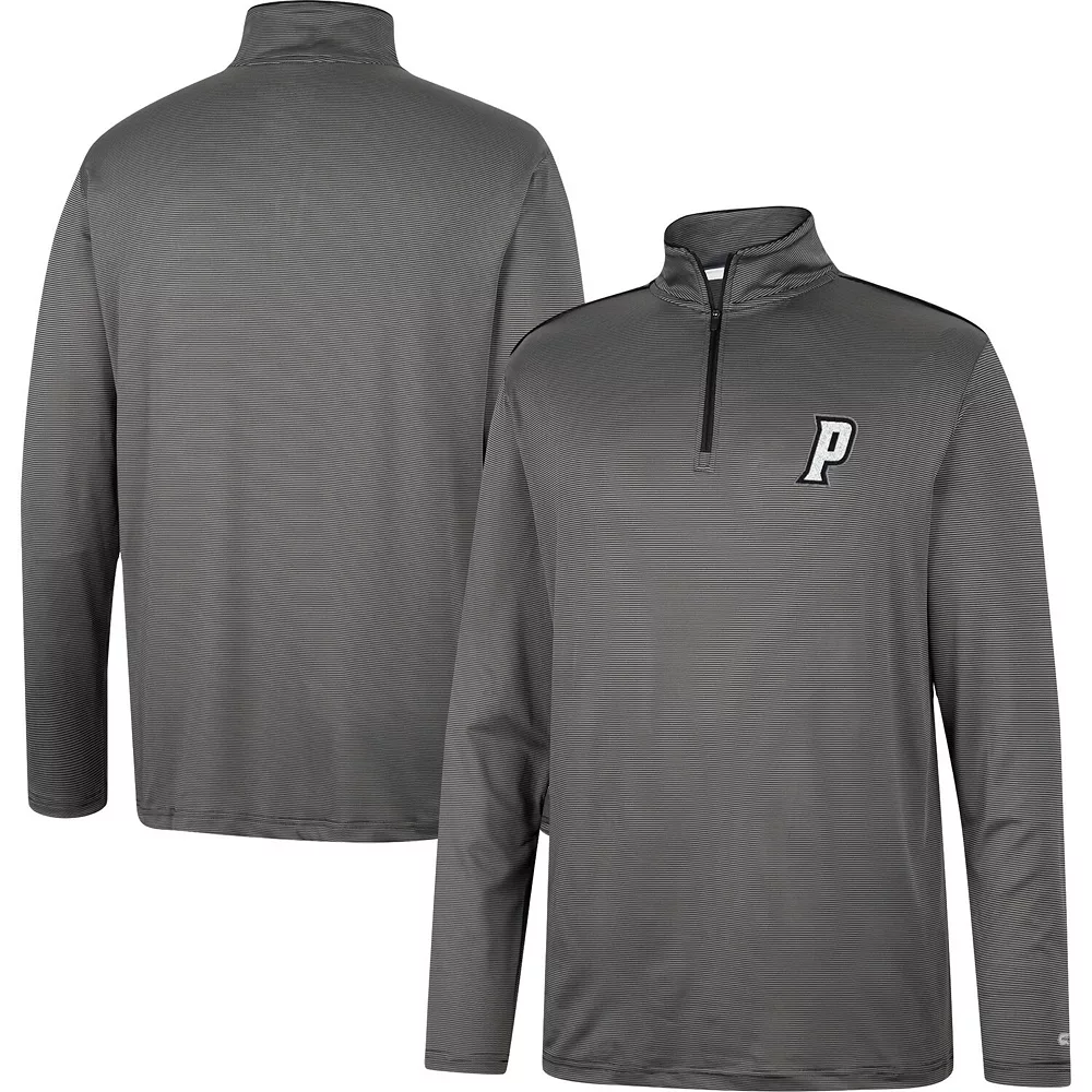 Men's Colosseum Charcoal Providence Friars Logo Quarter-Zip Windshirt - Image 2