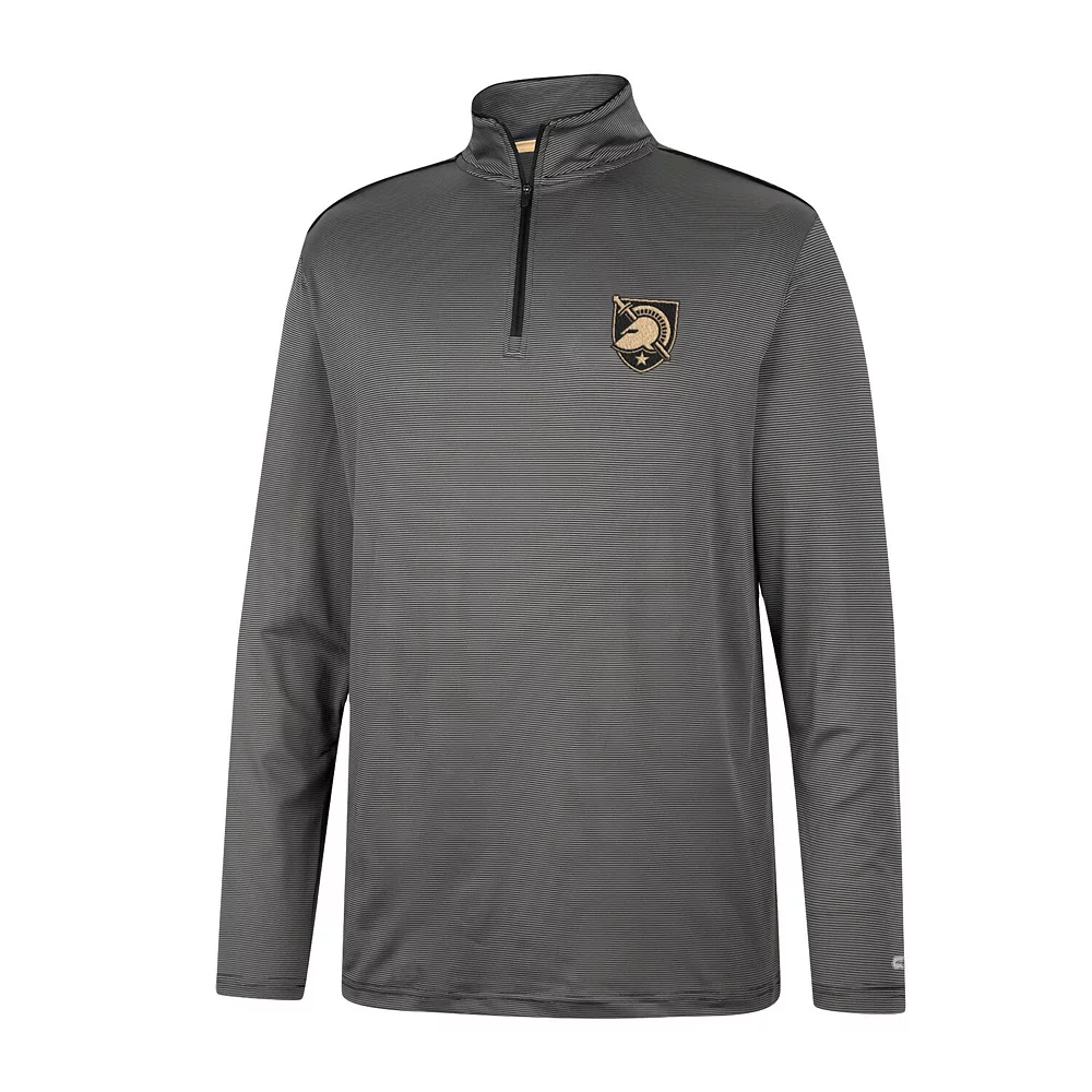 Men's Colosseum Charcoal Army Black Knights Logo Quarter-Zip Windshirt - Image 3