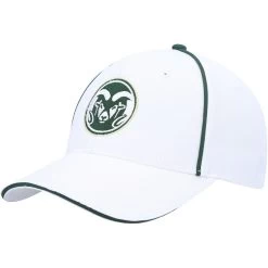Men's Colosseum White Colorado State Rams Take Your Time Snapback Hat
