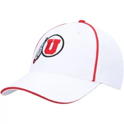 Men's Colosseum White Utah Utes Take Your Time Snapback Hat