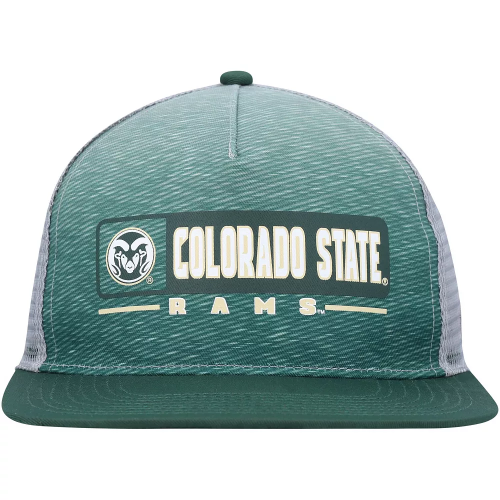 Men's Colosseum Green/Gray Colorado State Rams Snapback Hat - Image 3
