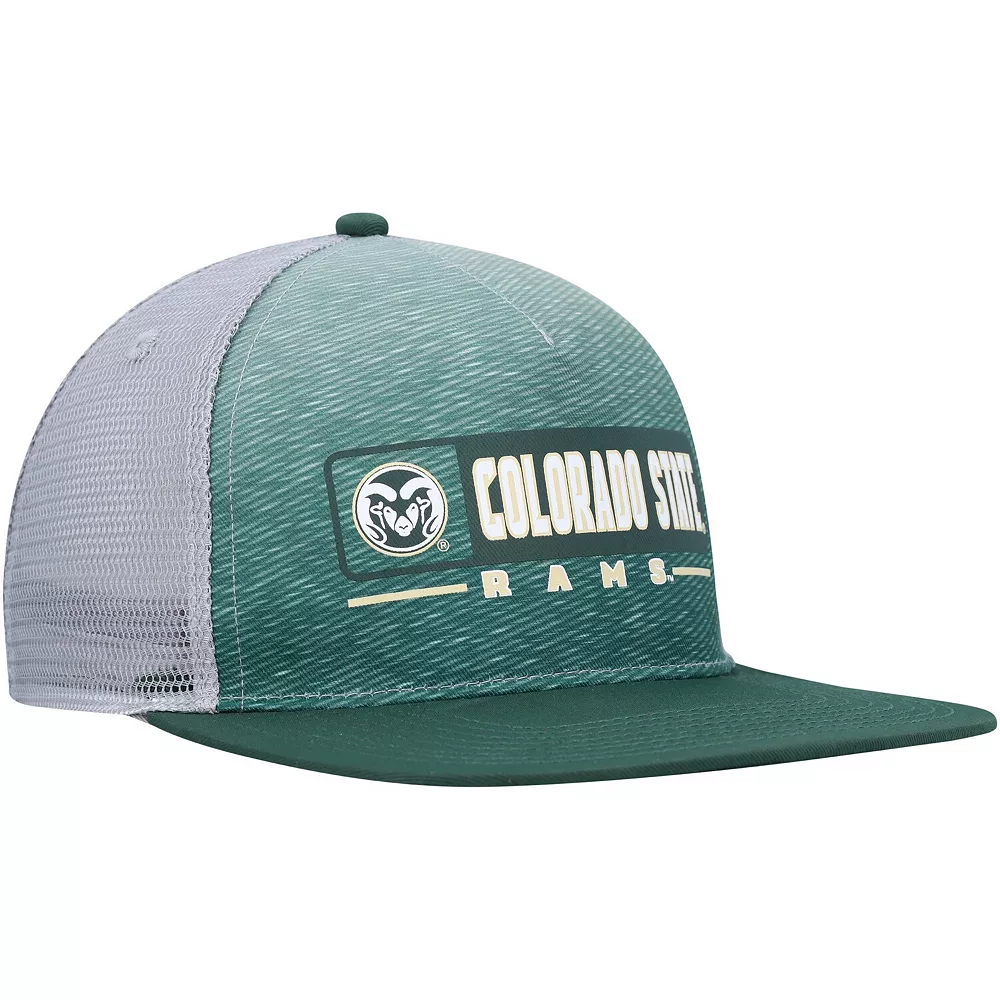 Men's Colosseum Green/Gray Colorado State Rams Snapback Hat - Image 4