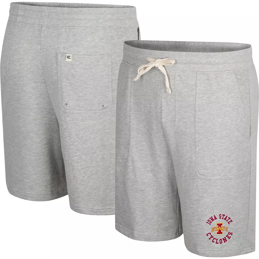 Men's Colosseum Heather Gray Iowa State Cyclones Love To Hear This Terry Shorts - Image 2