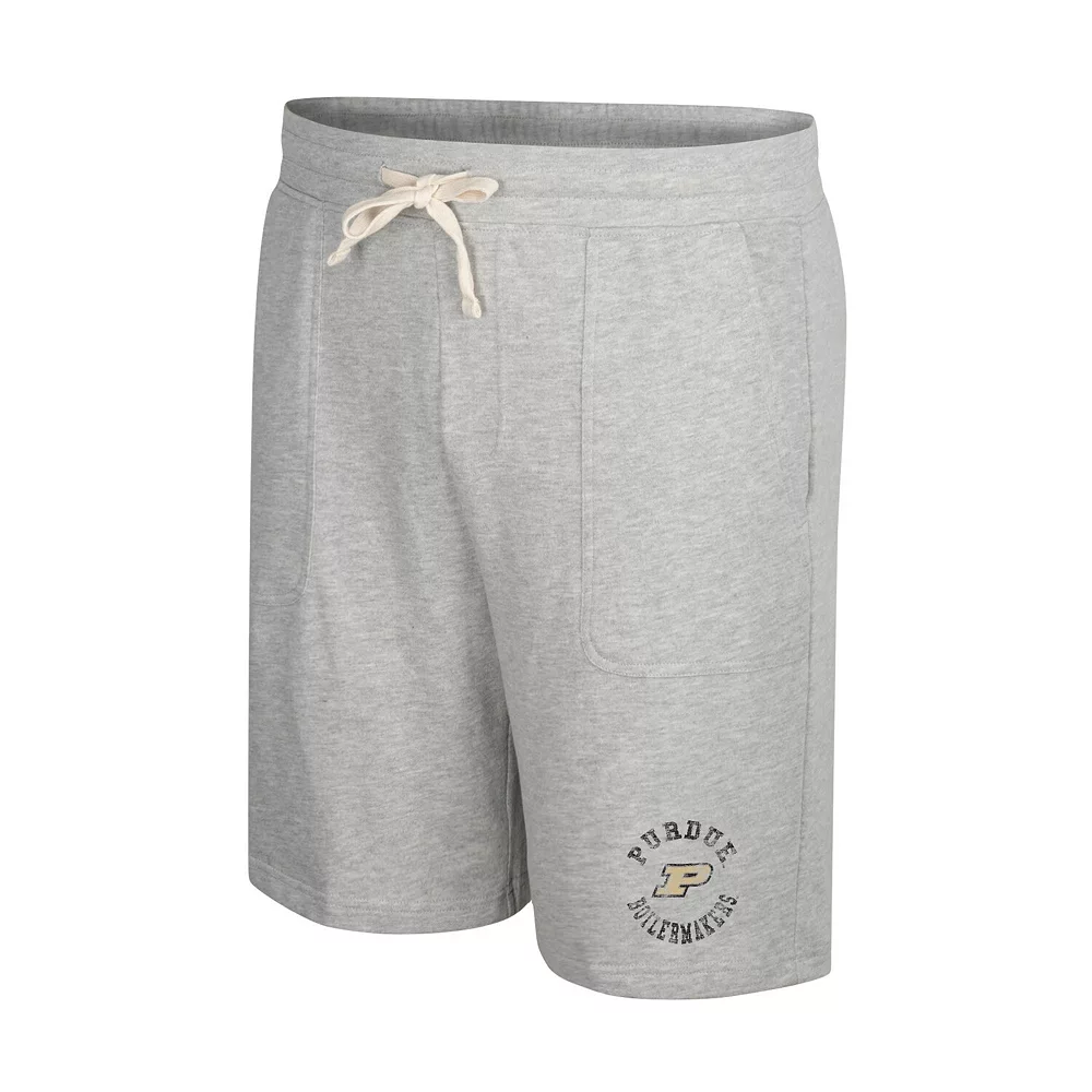 Men's Colosseum Heather Gray Purdue Boilermakers Love To Hear This Terry Shorts - Image 3