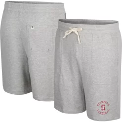 Men's Colosseum Heather Gray Stanford Cardinal Love To Hear This Terry Shorts